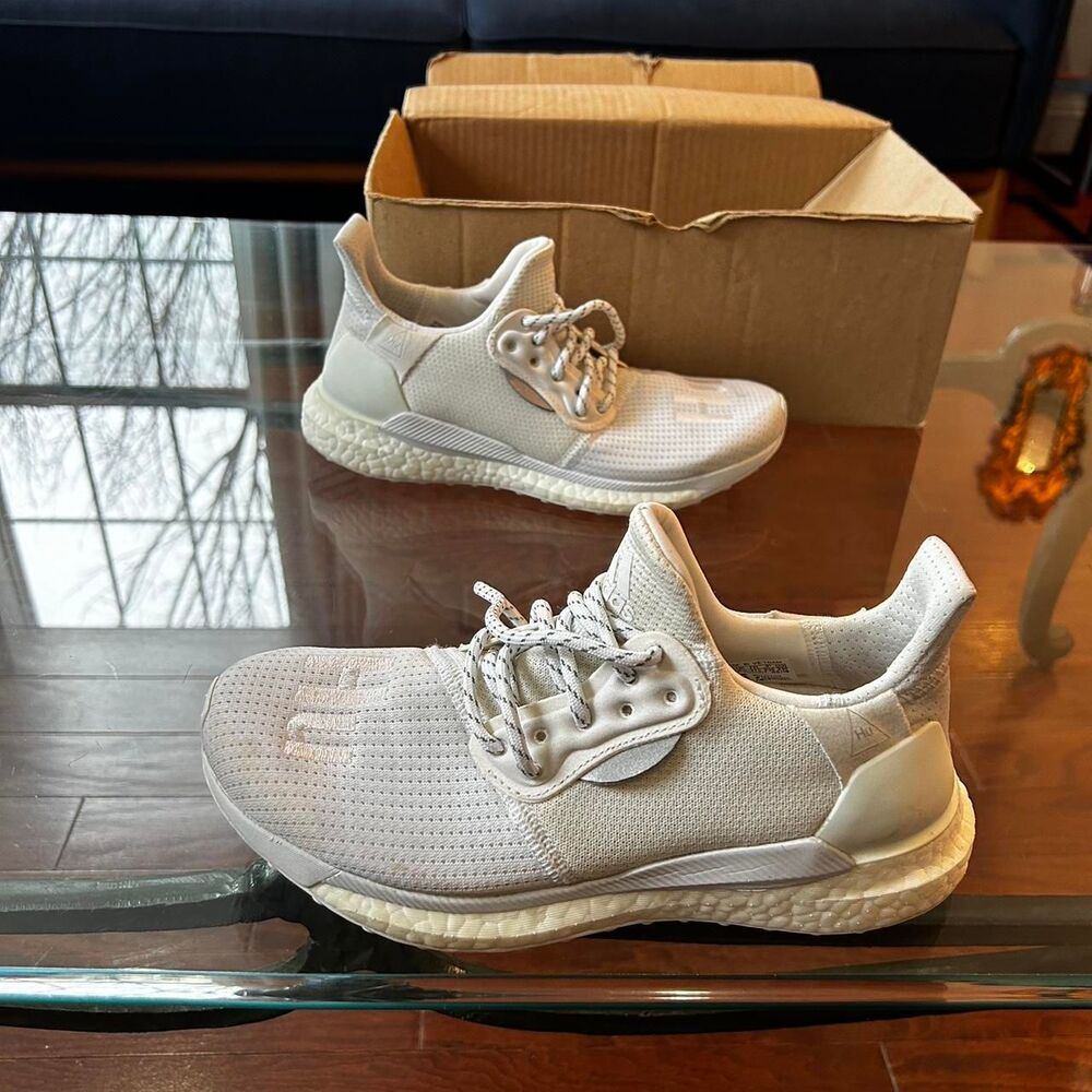 Adidas Women's White and Cream Trainers